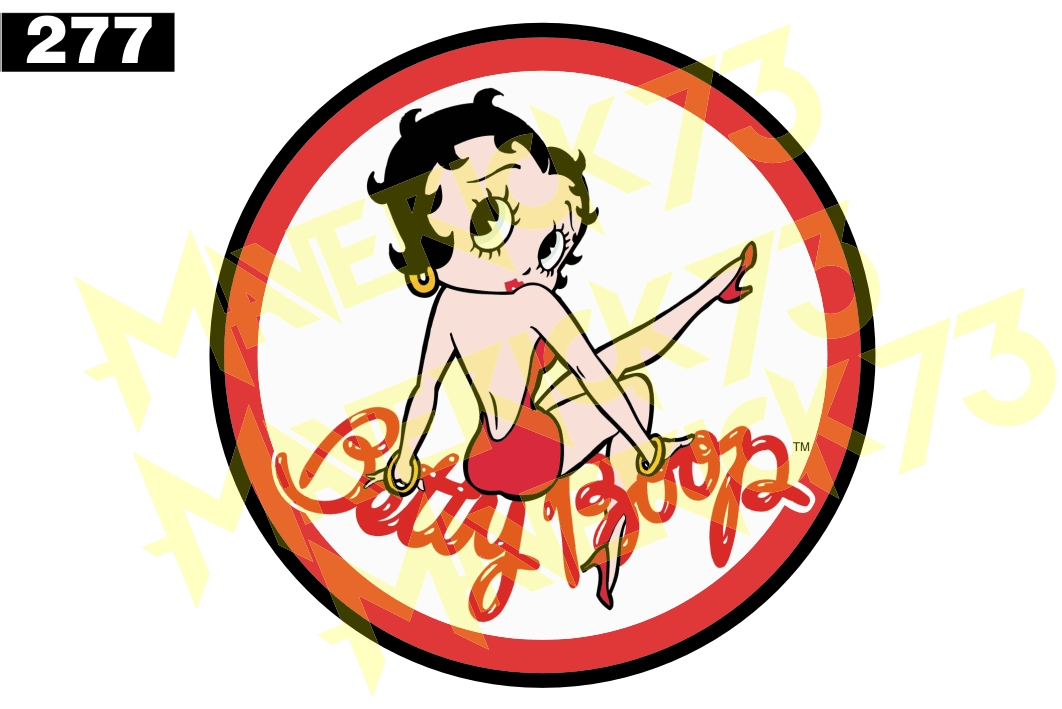 Adesivo Betty Boop para carro ou moto