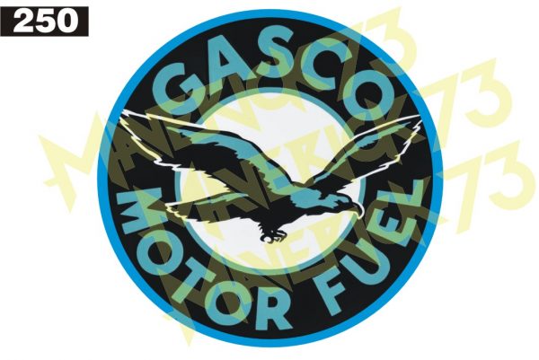 Adesivo Vintage Retro Gasco Motor Fuel