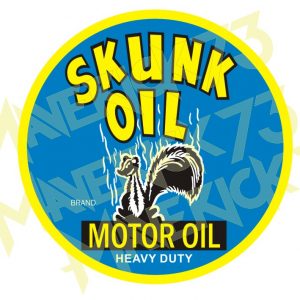 Adesivo Vintage Retro Skunk Motor Oil